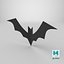 Morcego decorativo de Halloween - Low Poly pronto para jogos