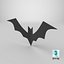 Morcego decorativo de Halloween - Low Poly pronto para jogos