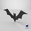 Morcego decorativo de Halloween - Low Poly pronto para jogos