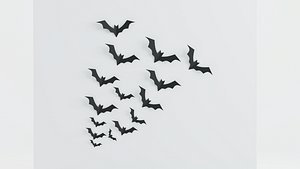 Halloween Decorative Bat - Low Poly Game Ready