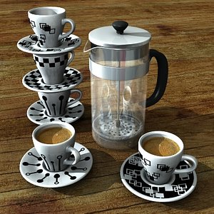 3d model coffee v2