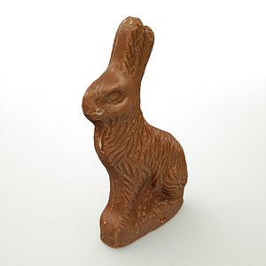 chocolate easter bunny 3D model