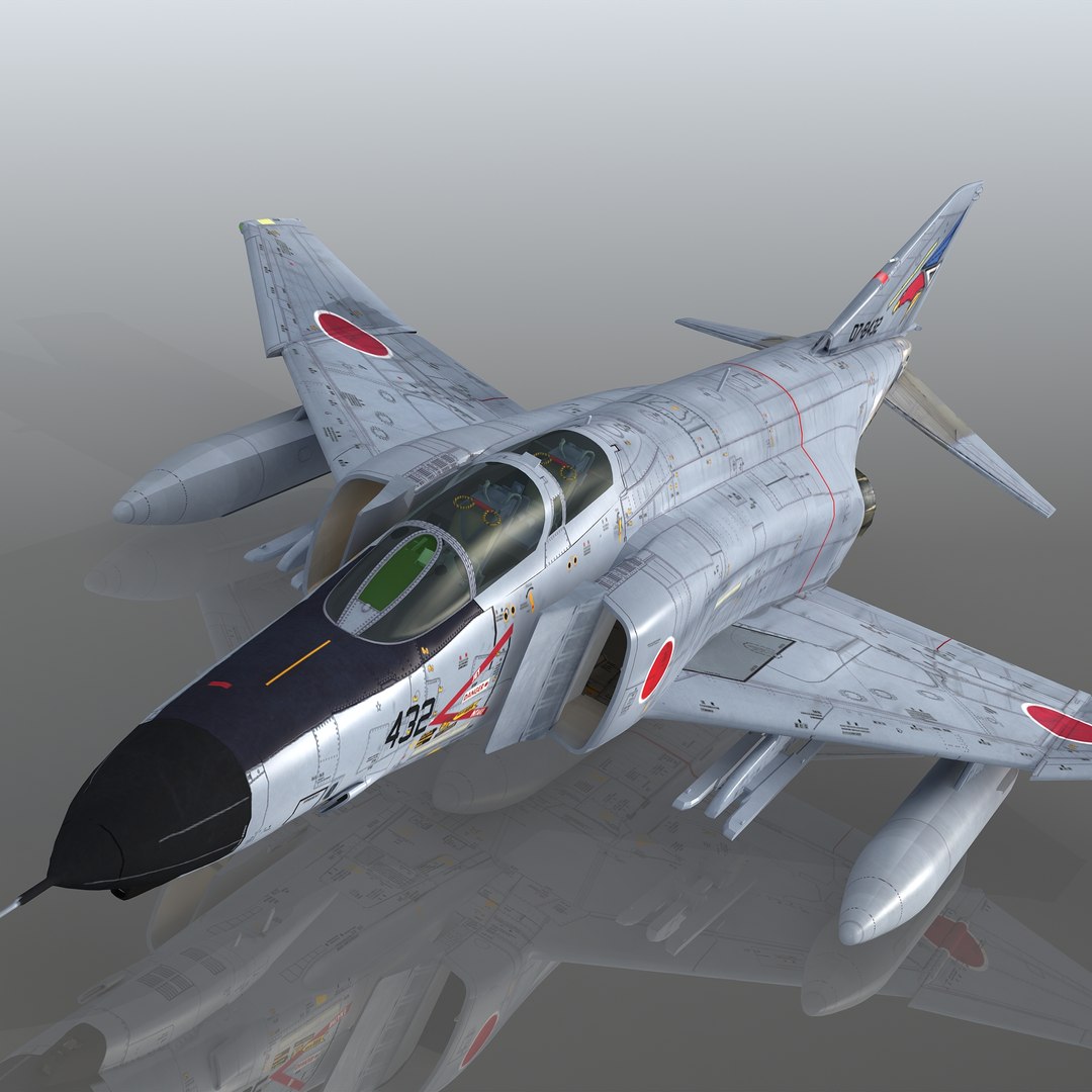 3D F-4EJ KAI Super Phantom 07-8432 JAPAN Model - TurboSquid 1809645