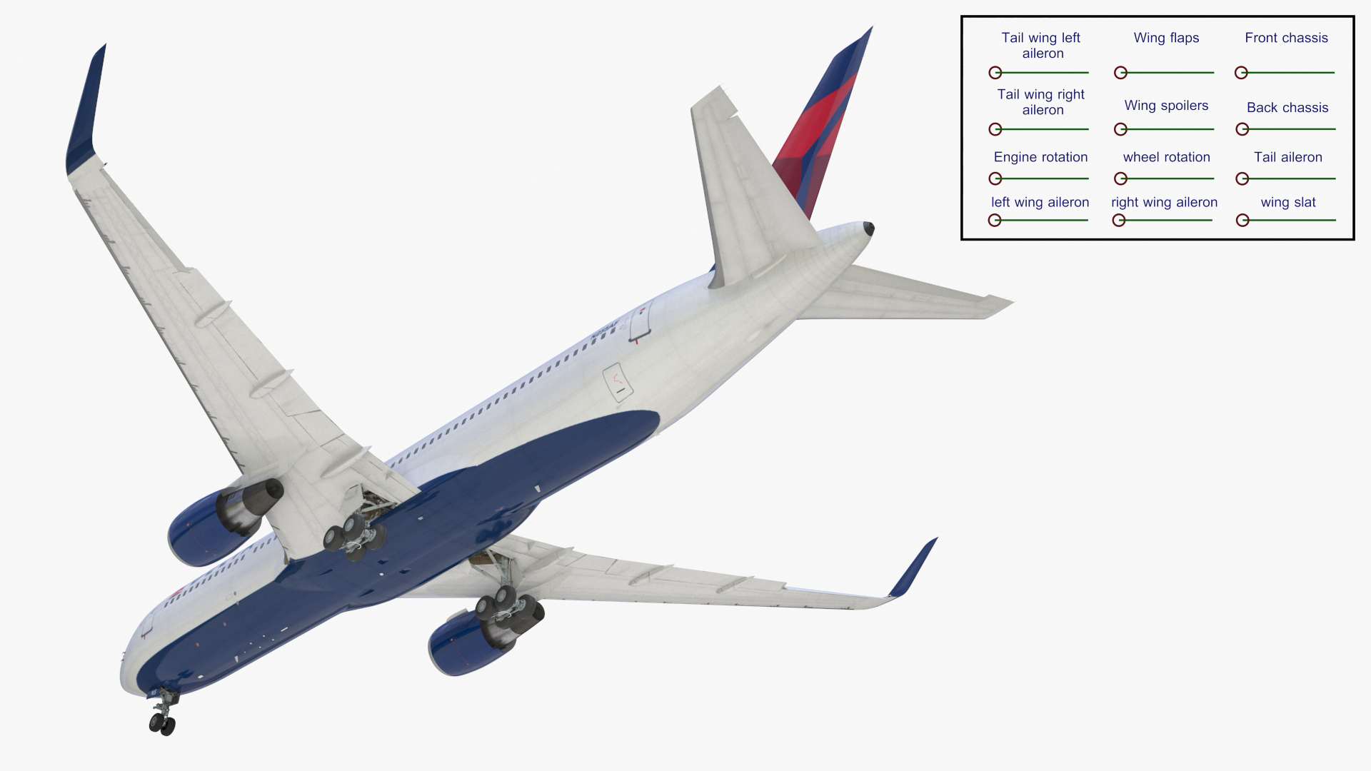 3D Model Delta Airlines Boeing 767 Commercial Jet Rigged - TurboSquid ...