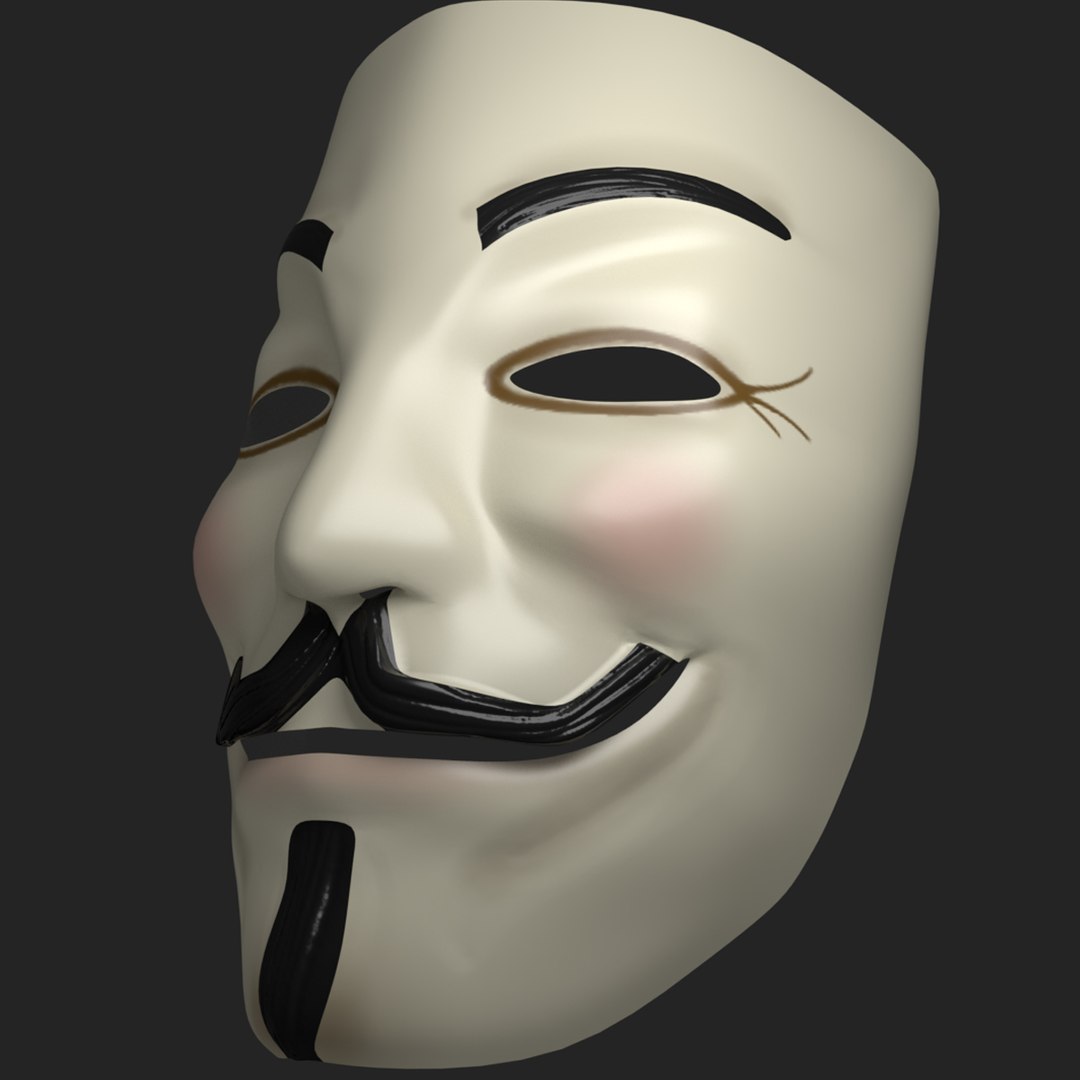 3D Anonymous Mask - TurboSquid 1412271