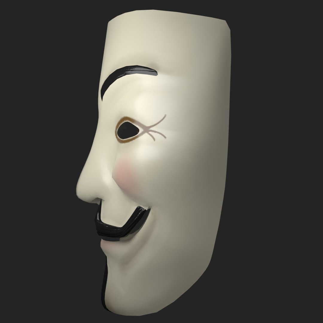 3D Anonymous Mask - TurboSquid 1412271