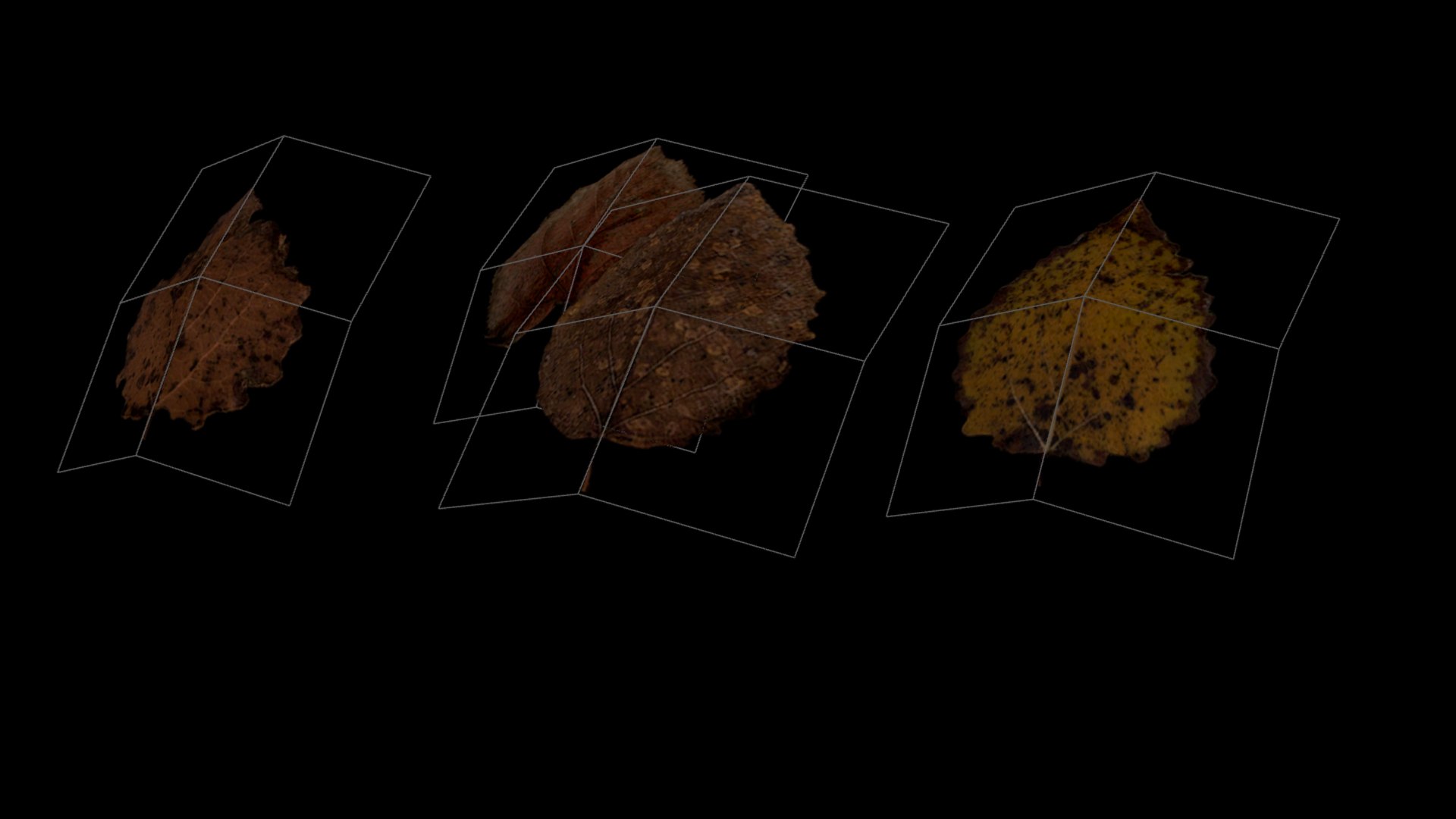 3D Model Realistic Low Poly Autumn Leaves Collection - Game Ready Asset ...
