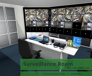surveillance room 3d model