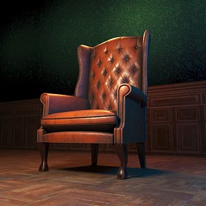 Old lather chair