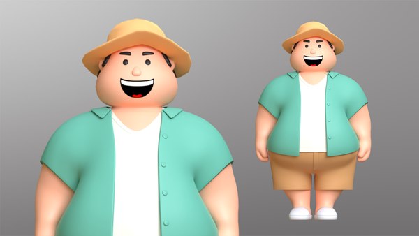 Minimal People Man Character 1006 3D model