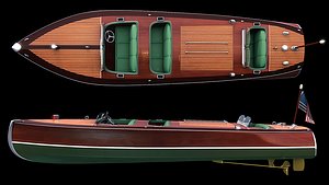 Chris Craft Triple Cockpit Barrel Back