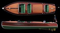 Chris Craft Triple Cockpit Barrel Back