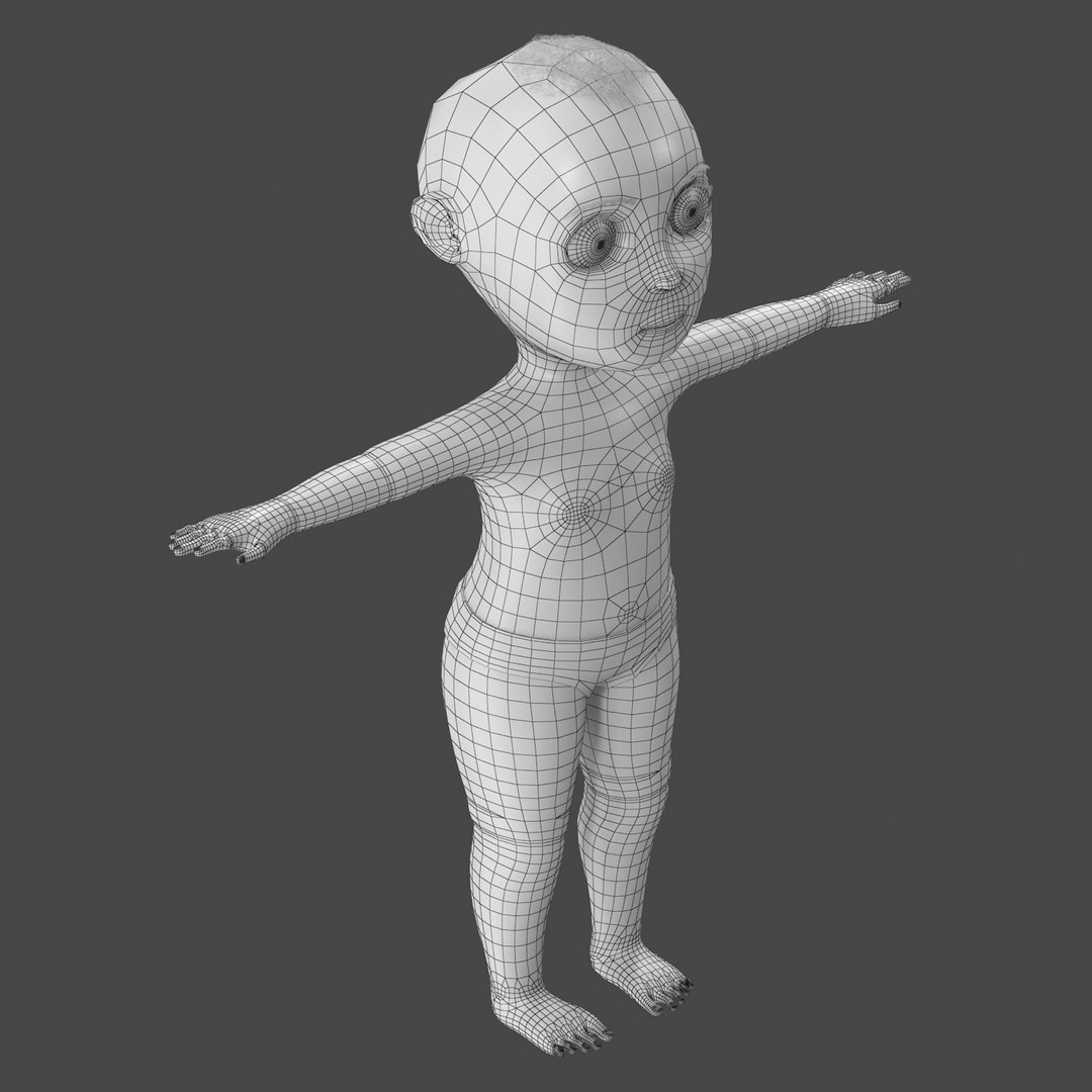 3D model girl cartoon - TurboSquid 1325519