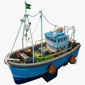 3D Fishing Boat Stylized model