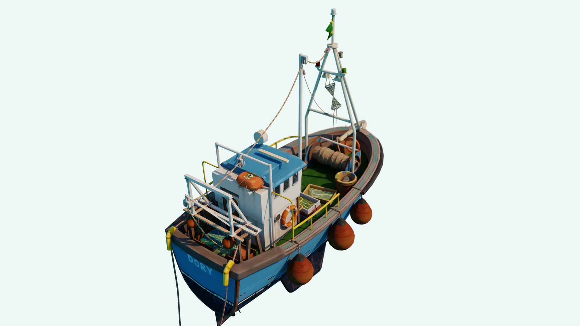3D Fishing Boat Stylized Model - TurboSquid 2287486