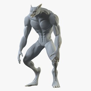Werefox 3D Print Model