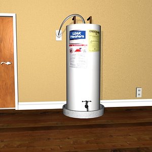 water heater 3d max