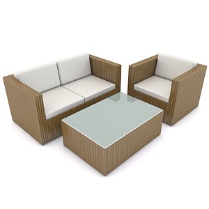 3d patio furniture beliani model