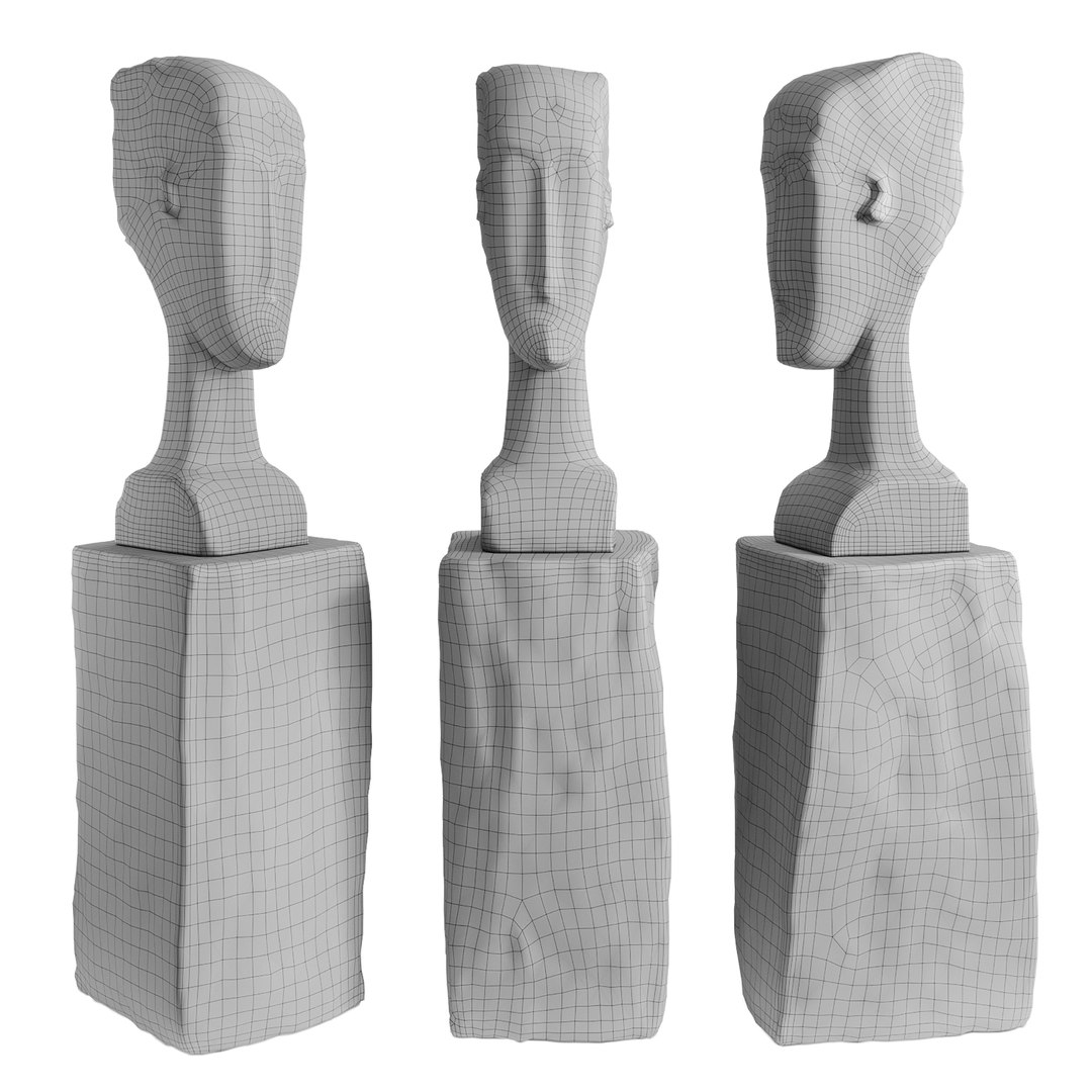 Female Head Figure Model - TurboSquid 1943416