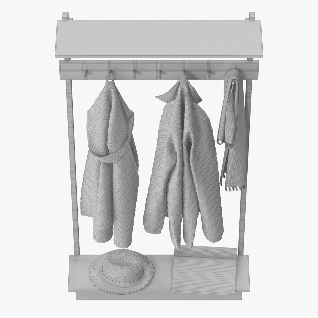 3D Unit Coat Rack Stattmann Model - TurboSquid 1442796