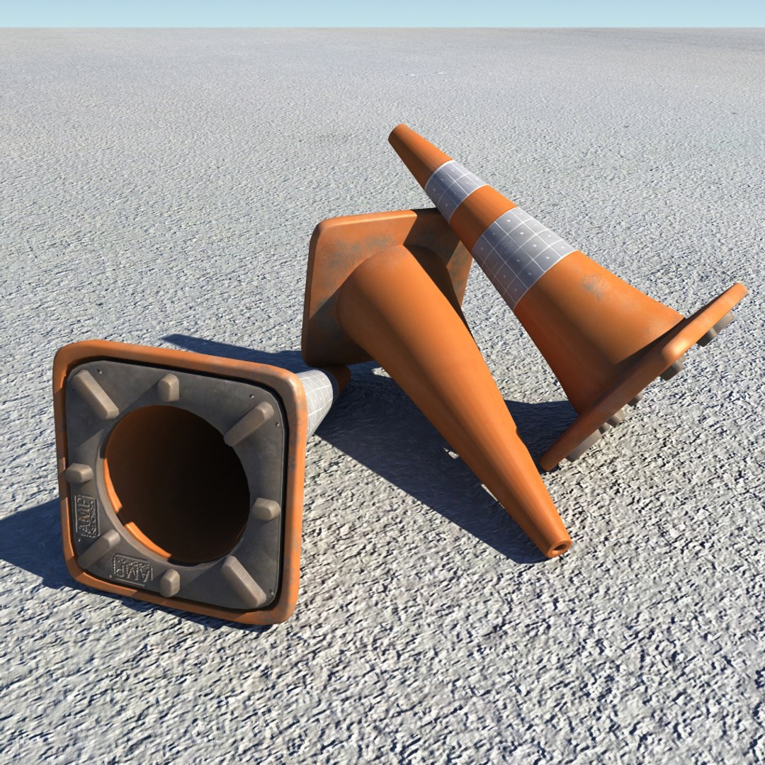 Traffic Cones 3d Model