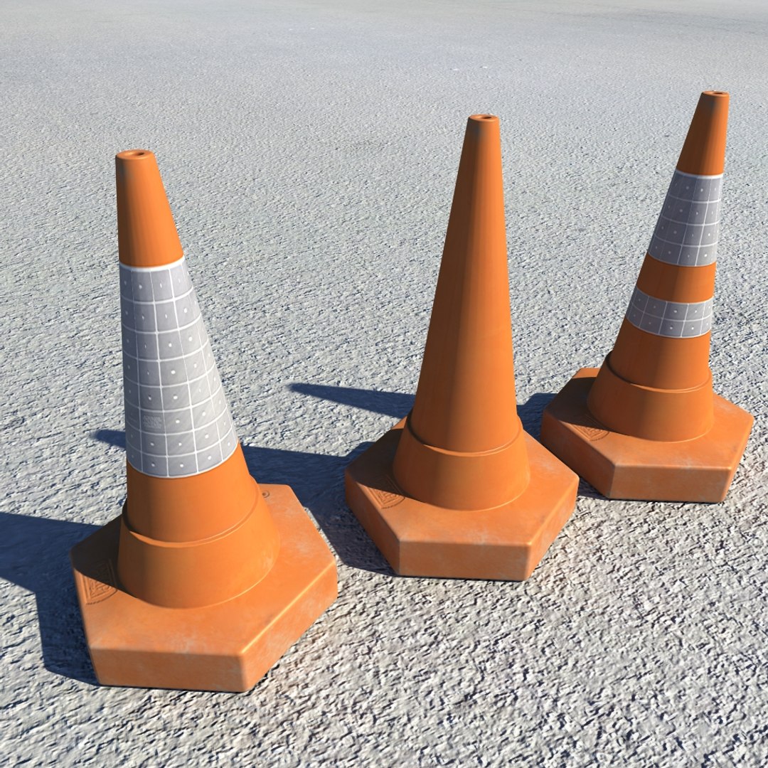 Traffic Cones 3d Model