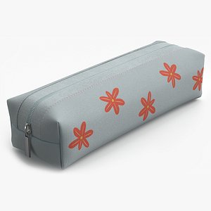 Textile Case with Flower Pattern Closed