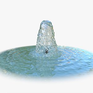 Animated loop water fountain