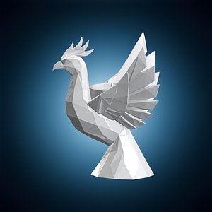 3D model Geometric Phoenix Holder 3D Print Model