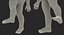 Modelo 3D de bebê americano Africano Rigged