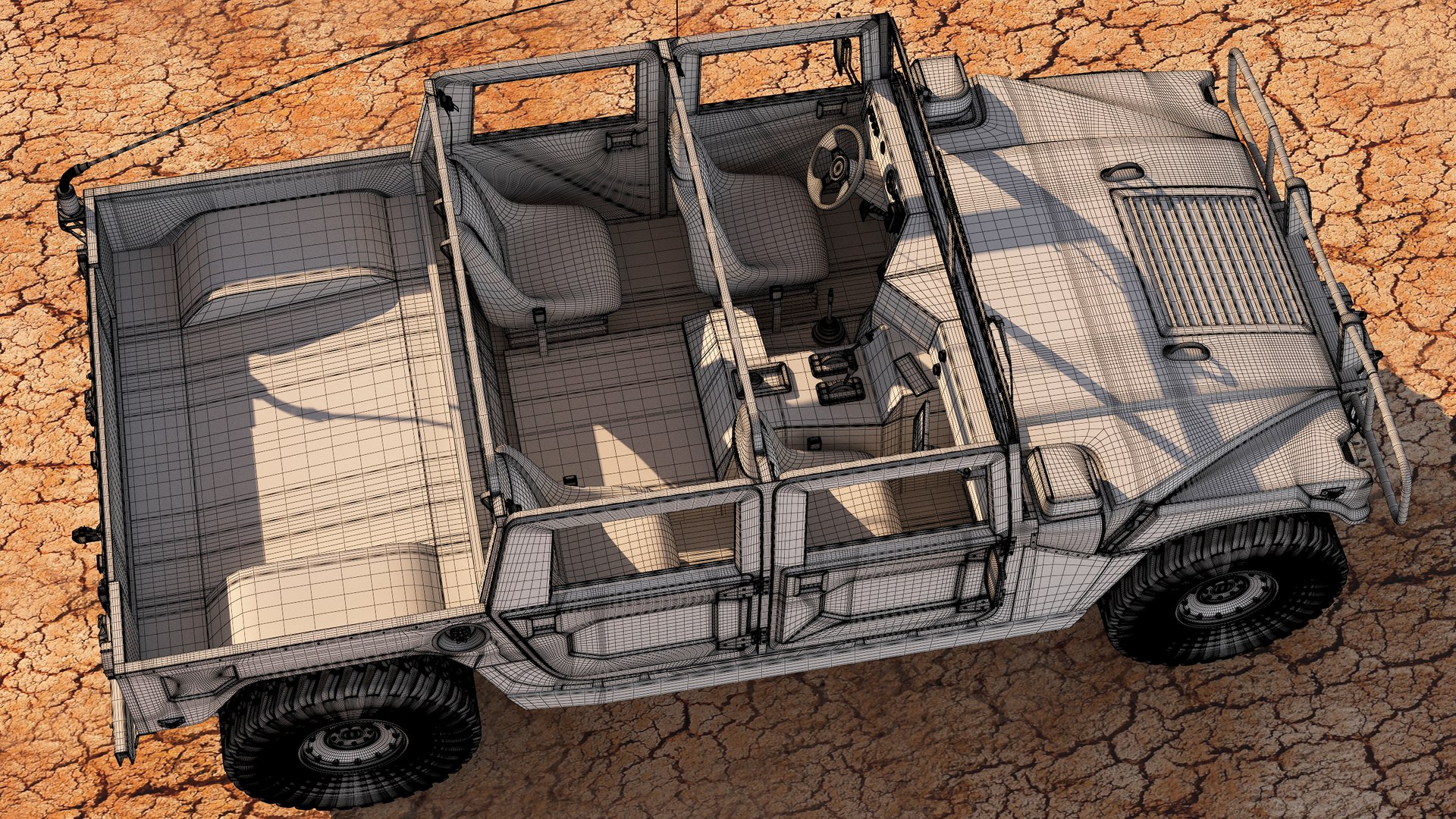 Hummer H1 HMMWV UVW Humvee UVW Only 3D - TurboSquid 2348242