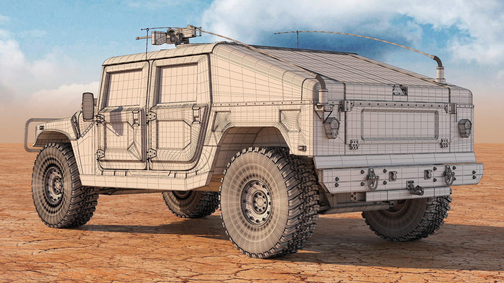 Hummer H1 HMMWV UVW Humvee UVW Only 3D - TurboSquid 2348242
