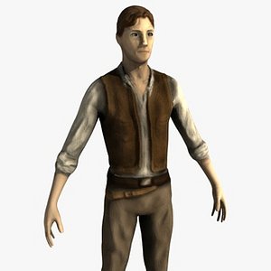 3d model male man military