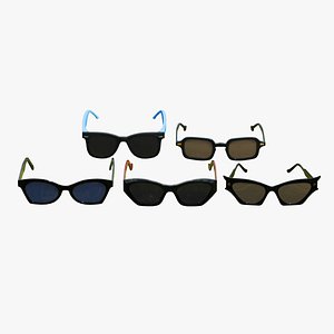 Modern Sunglasses Collection Vol - 02 3D model