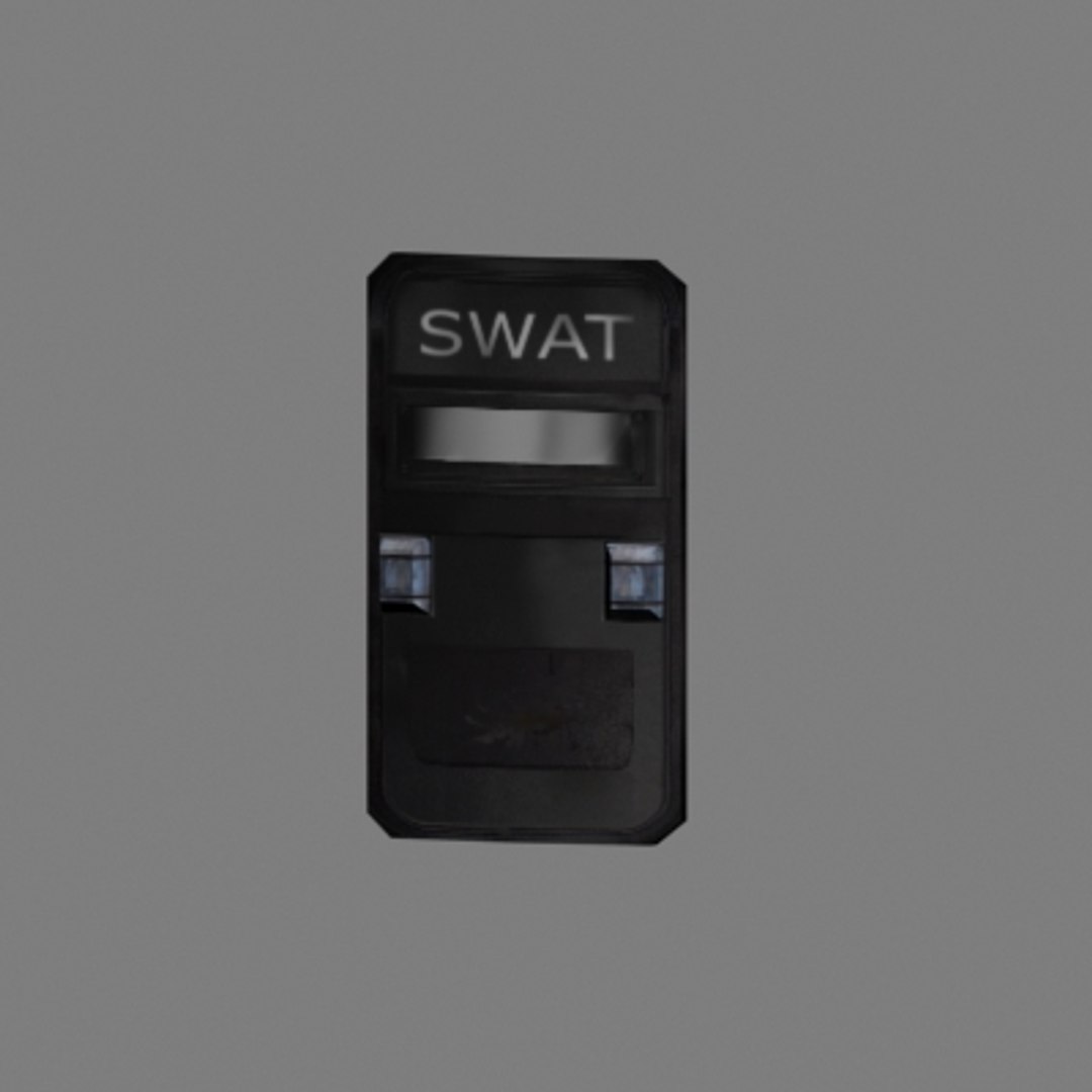 3d Swat Shield Model