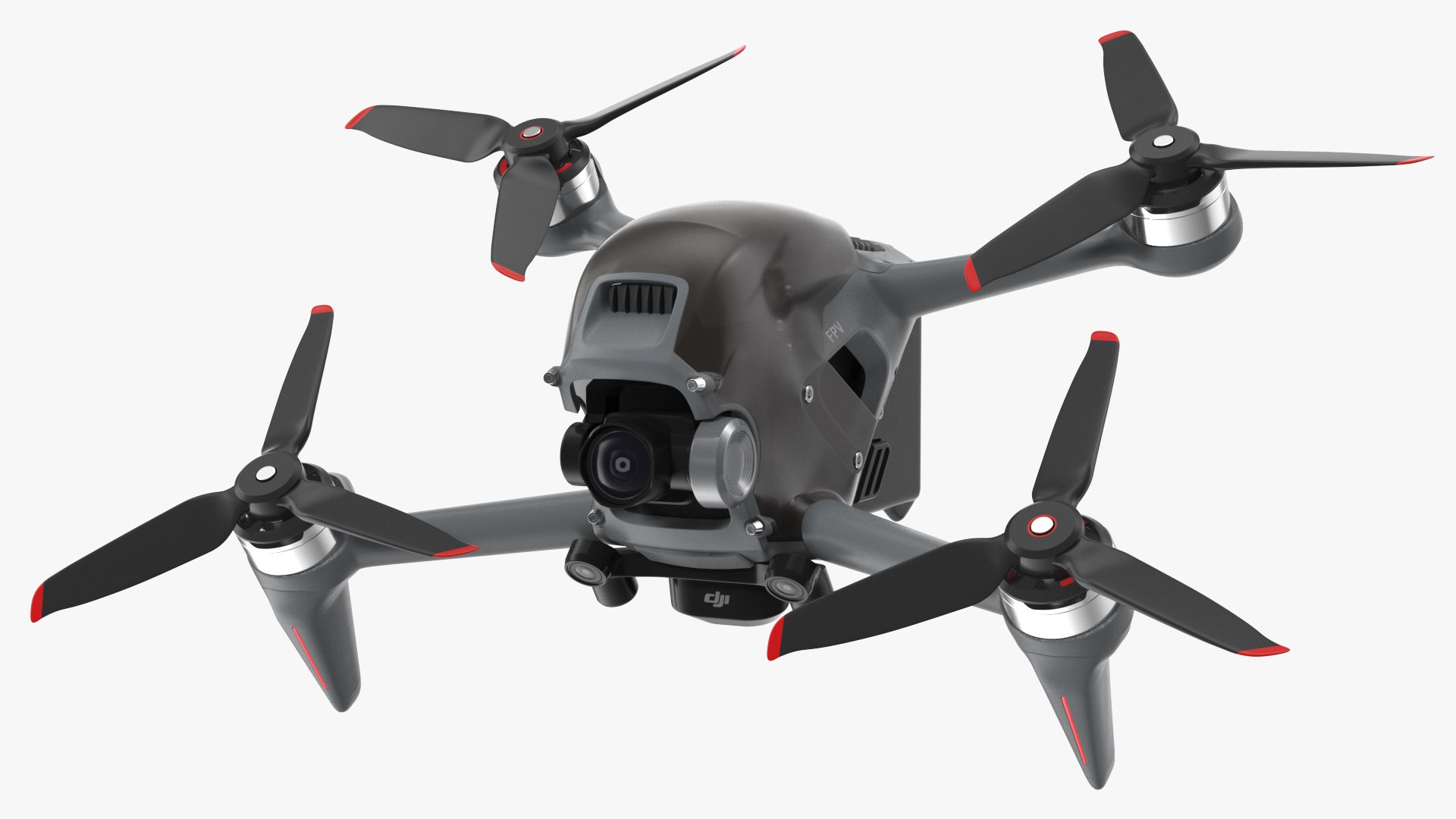 DJI FPV Drone Rigged 3D model preview
