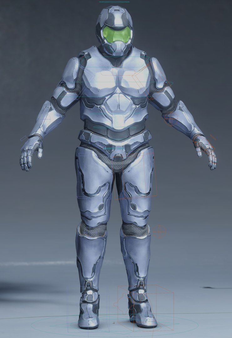 3D Atlas - PBR Rigged Sci-Fi Character - TurboSquid 2051974