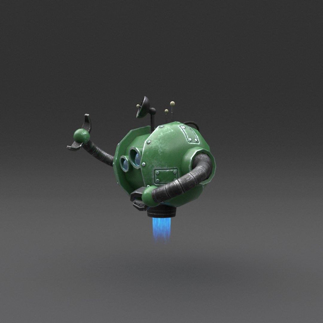 3D Robot Blender Rigged Model - TurboSquid 1288392