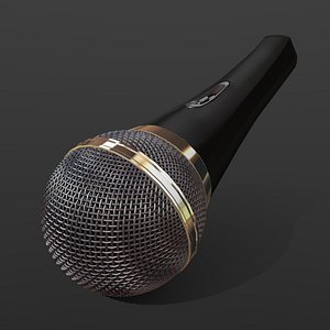 wireless microphone wire obj