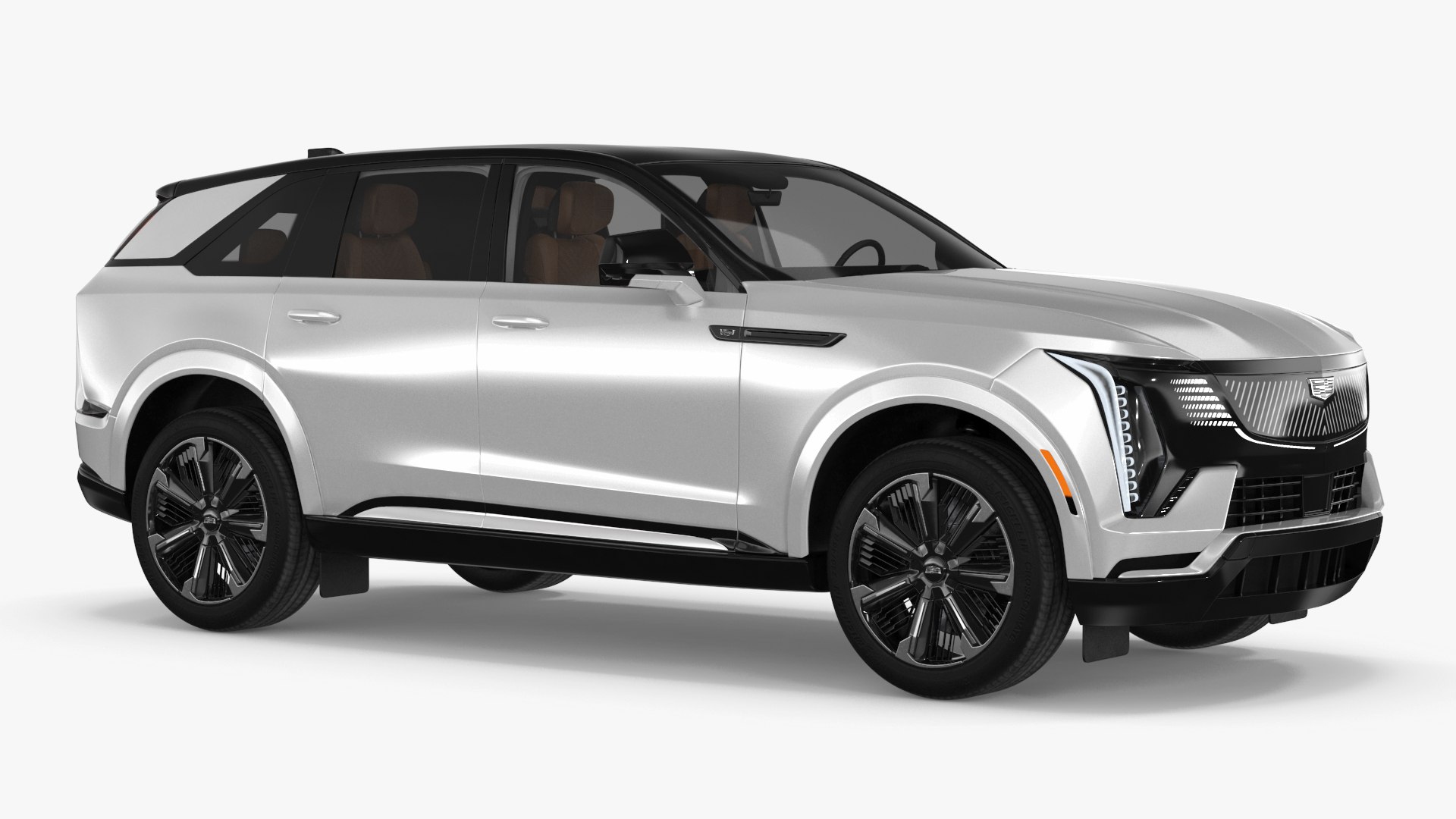 Cadillac Escalade IQ 2025 Summit White Simple Interior 3D model preview
