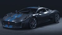 2013 Jaguar C-X75 Concept 3D Model  Hybrid Hypercar Vision British Innovation