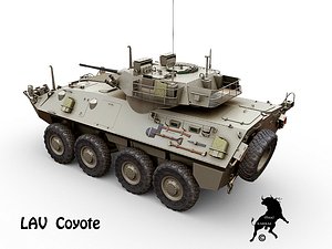 3d model lav coyote