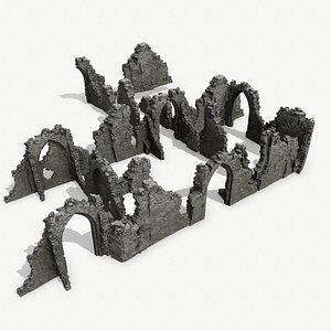 old ruins model