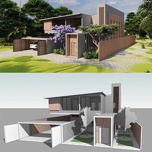 modern house 3D model