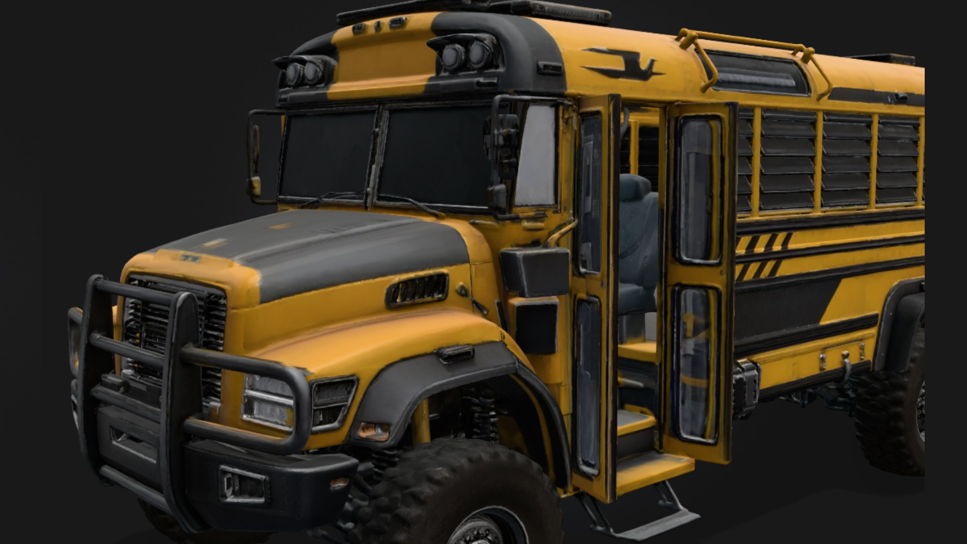 3D Post-Apocalyptic Armored School Bus https://p.turbosquid.com/ts-thumb/nq/UW4Kpi/YU/1.7/png/1793397248/1920x1080/fit_q87/76314c1c52c0444cf736e54b7aee22028fdb6962/1.7.jpg
