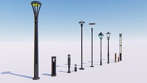 3D LANDSCAPE LIGHTS model