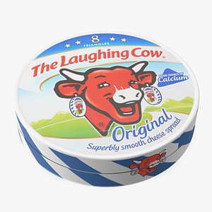 Box of Laughing Cow Original Creamy Cheese 3D model