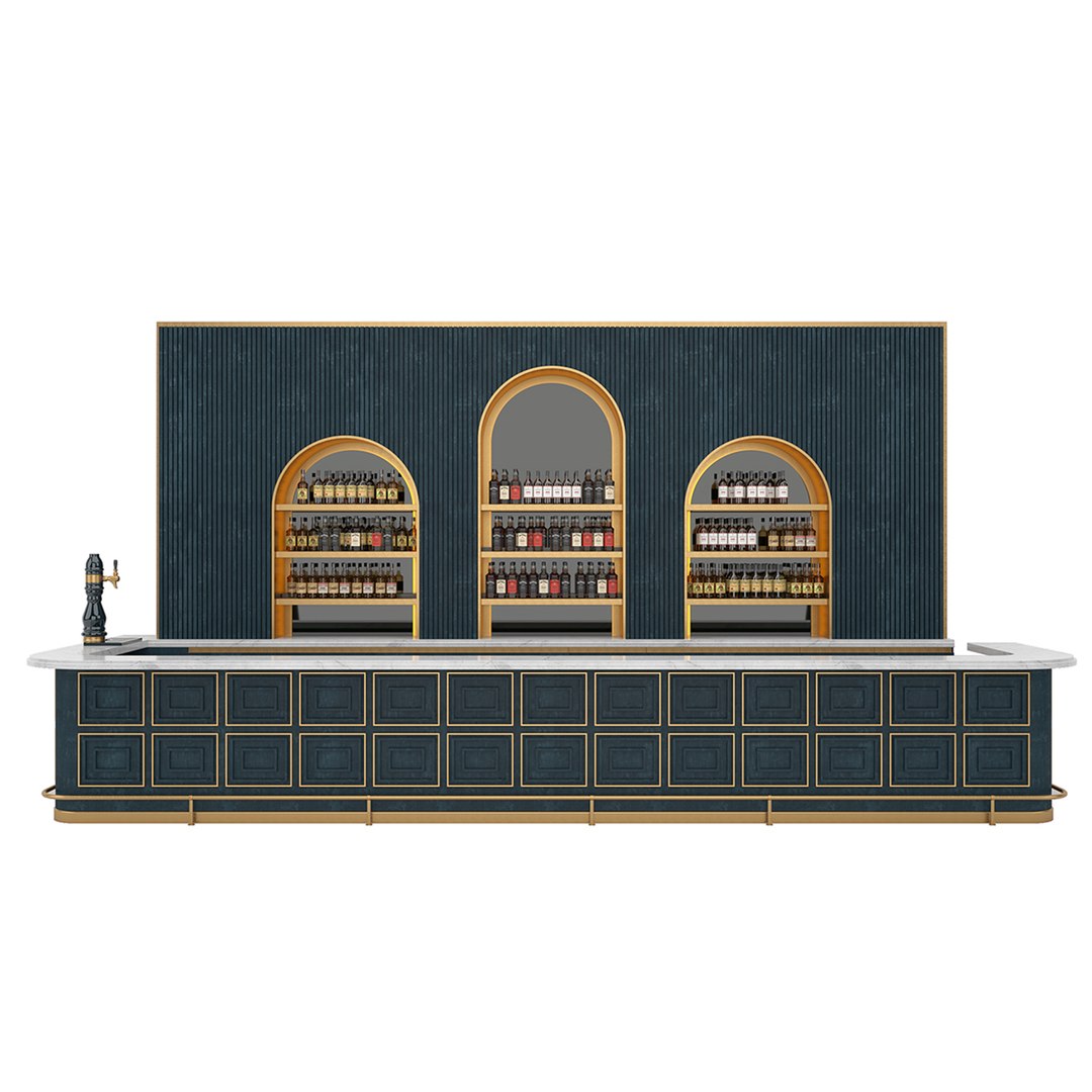 LOFT BLUE BAR 3D - TurboSquid 1758537