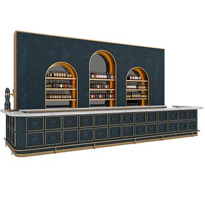 LOFT Bblue Bar Counter