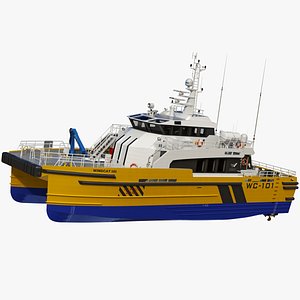 Windcat 101 MK4 Offshore Workboat 3D model